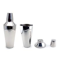 3 Piece Cocktail Shaker - Stainless Steel - 28 oz