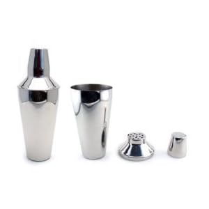 Click here to buy 3 Piece Cocktail Shaker - Stainless Steel - 28 oz by Winware Winco.