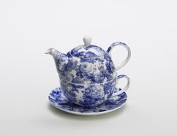 Royal Old England Teeservice für 1 P. Antique blau, in Geschenkbox