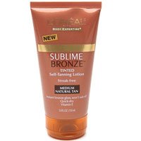Loreal Sublime Bronze Tinted Self Tanning Body Lotion Streak Free, Medium Natural Tan - 5 Oz