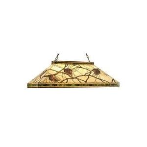 39L Honey Pine Branch Mission Oblong Pendant by Meyda