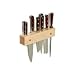 Wall Mount Wooden Knife Holder - 12 