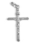 Small 14 Karat White Gold Religious Crucifix