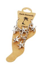 Diamond & Starfish Dangle Anklet - Dangle New Port Anklet