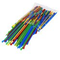 Paragon Sno-Cone Spoon Straws, Multicolor, 200-Count