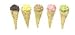 Dollhouse Minaiture Set of 5 Ice Cream Cones