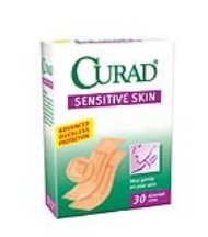 CURAD Sensitive Skin Bandage Case of 24