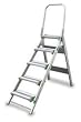 Industrial Grade 2KFG7 Step Stool, Aluminum, 5 Step