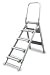 Industrial Grade 2KFG7 Step Stool, Aluminum, 5 Step