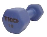 TKO 10 lb. Neoprene Dumbbell with Tri-Grip Handle