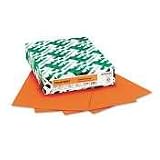 Wausau Paper - Astrobrights Colored Card Stock, 65lb, Orbit Orange, Letter, 250 Sheets - Pack of 5