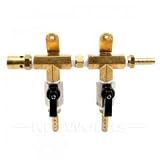 Buy 2-Way CO2 Distribution Bar with Shut Off Valves by KegWorks