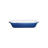 Emile Henry 8-1/2-Inch Oval Au Gratin, Azure Blue