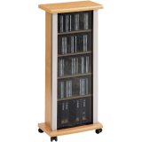 Jahnke MED-ML-90 CD & DVD Storage (Beech) from Stand & Deliver