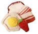 Knitted Food Set - Toast, Fried Egg, Bacon & Strawberry
