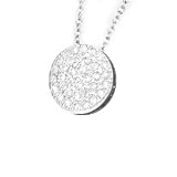 14K Diamond Disk Pendant by Morris & David