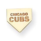 14K Chicago Cubs Home Plate Chicago Cubs Post Earrings