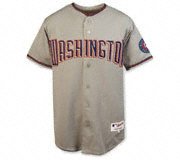 Washington Nationals Road Grey Authentic MLB Jersey