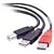 Cables to Go "Y" Cable - USB cable - 4 pin USB Type B (M) - 4 pin USB Type A, 4 pin USB Type A (power only) (M) - 6 ft ( USB / Hi-Speed USB ) - molded - black