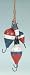 5 Piece Fishing Floats Bobbers on Rope Nautical Decor