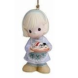 Precious Moments Porcelain Bisque Ornament Walt Disney Showcase Collection # 710052 Smiles For The Season