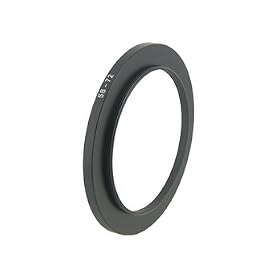 58-72mm Anodized Aluminum Step-up Ring Adapter for Cameras (Black)