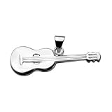 1001 Bijoux - Pendentif guitare seche argent