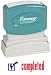 Xstamper "COMPLETED" Title Stamp, 1 .625 x 0.5 Inches, Blue (1026)