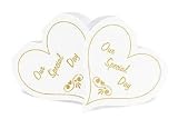  : Heart Shaped Confetti Cards - Black