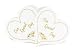 Search : Heart Shaped Confetti Cards - Black