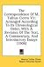 Books : The Correspondence Of M. Tullius Cicero V2: Arranged According To Its Chronological Order, With A Revision Of The Text, A Commentary, And Introductory Essays (1906)