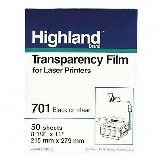 Transparency Film for Laser Printers