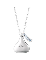 Sterling Silver HersheyS Kisses ; Cz Locket Necklace by US Gems