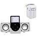 CTA Digital Portable Folding Speaker System for Apple iPods with USB Interface