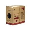 1000FT 24AWG Cat5e 350MHz UTP Solid (CMX) , Bulk Ethernet Cable, Direct Burial (Mylar Foil & Water Proof Tape) - Black