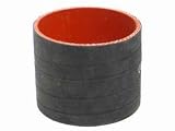 KN 08192 Hose; 3ID X 2-1/2L Black Silicone