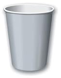 Shimmering Silver Paper Cups 24 pc