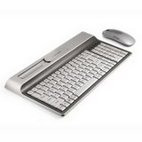 Kensington Ci70 Wireless Desktop Set - Keyboard - wireless - RF - mouse - USB wireless receiver - titanium - English - US