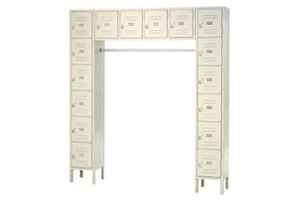Paramount 16 Person Locker 12 X 18 X 12 Ready To Assemble Tan