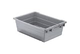 Extra Large Nesting Tote 17 1/4 X 11x8 Gray. Package of 6