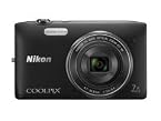 Nikon Coolpix S3500 Black With 4 GB SD Card , camera pouch