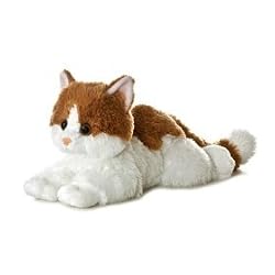 ROXIE ORANGE AND WHITE TABBY CAT PLUSH TOY 12"