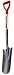 Ames True Temper Classic Drain Shovel With 30-Inch D-Grip Wood Handle #1552100