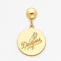 14K Los Angeles Dodgers Dodgers On Disc Post Dangle Earrings