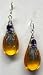 Earring: Amber Drop w/Amethyst (JEAMDA)
