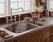 American Standard 7504.000.075 Culinaire 33-Inch Undercounter Mount Dual Level Kitchen Sink, Stainless Steel