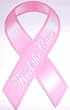 Breast Cancer Find the Cure Ribbon 8" Ribbon Car Magnet