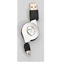 Data Drive Thru Magic Cable - USB cable - 4 pin USB Type A (M) - mini-USB Type B (M) - retractable