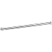 Bobrick 207x48 304 Stainless Steel Shower Curtain Rod with Concealed Mounting, Satin Finish, 1" Diameter x 48" Length