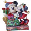 Mickey Mouse - Minnie Kissing Mickey Figurine - A Christmas Kiss - Jim Shore